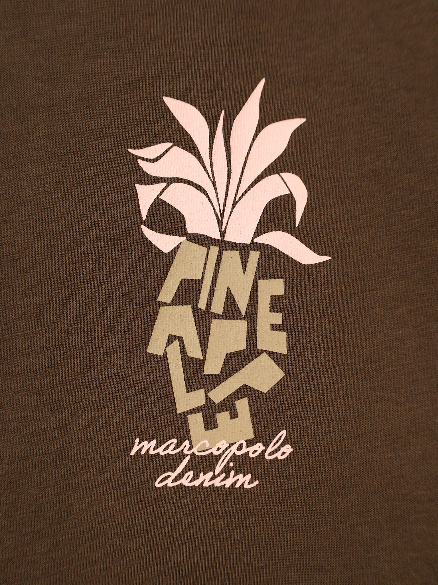 Футболка коричневого цвета из хлопка